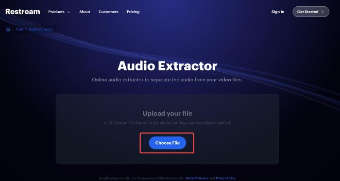 Faça o upload do arquivo de vídeo